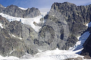Glaciated massif Mount Shuksan photo