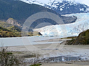 Glacier in Alaska sailing through the inside passage