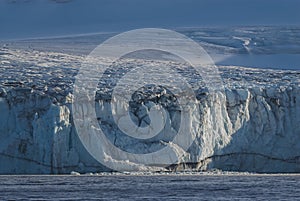 Glacier , Antartic landscape, photo