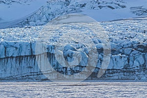 Glacier , Antartic landscape, photo