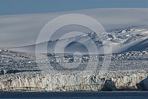 Glacier , Antartic landscape, photo