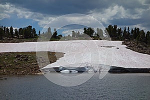 A glacier as seen at beartooth pass.