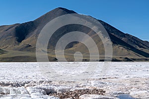 Glacier in Beautiful Qinghai-Tibet Plateau Ngari, Tibet, China summer