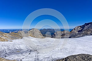 Glacier in the Bernese Alps, Switzerland photo