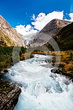 Glacier Briksdalsbreen in Norway