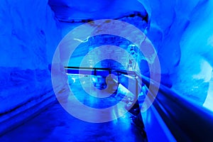 The glacier cave in Mt. Titlis area.