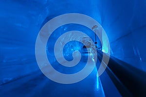 The glacier cave in Mt. Titlis area.