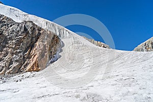 Glacier at Chola pass photo