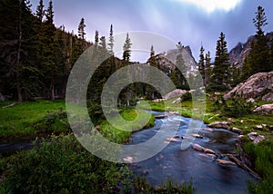 Glacier Creek in Rocky Mountina National Park