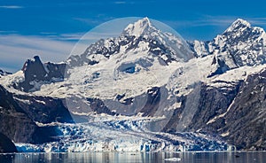 Glacier flows into John Hopkins Bay