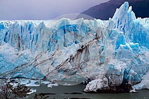On the glacier formed Calgaspors - penitent snow