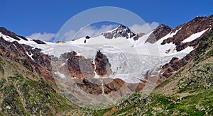 Glacier at the Gavia Pass, Italy