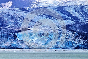 Glacier in Glacier Bay National Park Alaska