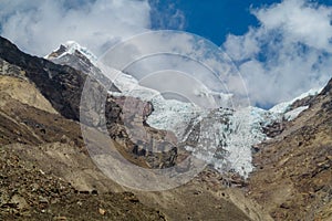 Glacier in high mountains in Himalayas