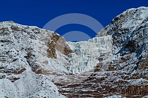 Glacier in high mountains in Himalayas