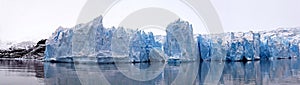 Glacier ice panorama