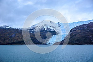 Glacier Italia in Tierra del Fuego, Beagle Channel, Alberto de Agostini National Park in Chile photo