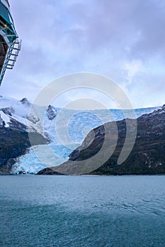 Glacier Italia in Tierra del Fuego, Chile photo