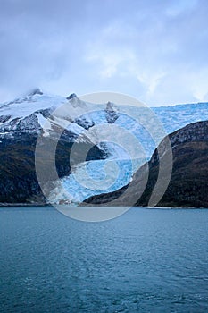 Glacier Italia in Tierra del Fuego, Chile photo