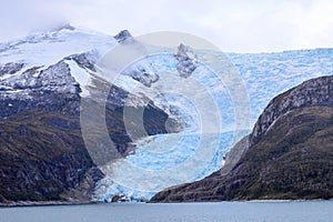 Glacier Italia in Tierra del Fuego, Chile photo