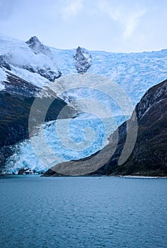 Glacier Italia in Tierra del Fuego, Chile photo