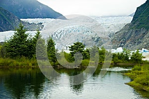 Glacier in Juneau Alaska