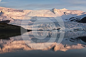 Glacier at JÃÂ¶kulsarlon, Iceland photo