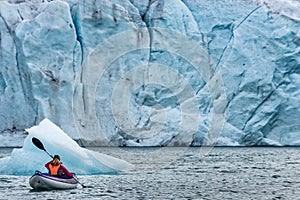 Glacier Kayak Mosevatnet Lake Folgefonna Glacier