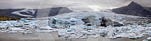 Glacier lake Fjallsarlon at VatnajÃ¶kull National Park - iceland