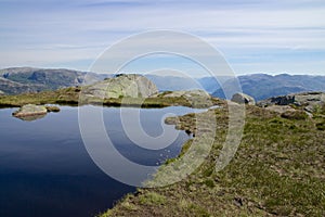 Glacier Lake and Lysefjord photo