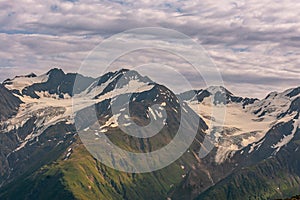 Glacier landscape above Girdwood, Alaska, USA