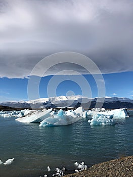 global warming causing ice to melt