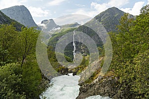 Glacier melting stream, Norway, National park