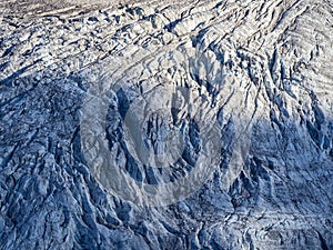Glacier moraine of Disgrazia mount in the italian alps in Valmalenco