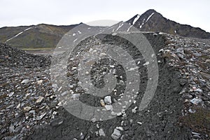 Glacier moraines (Spitsbergen)