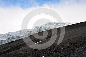 Glacier of mount Kilimanjaro