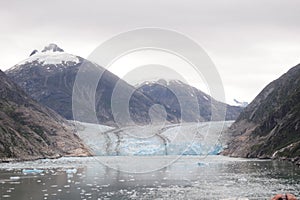 The mountain and the glacier