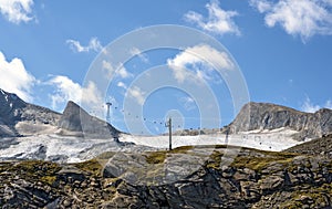 Glacier on the mountain Kitzsteinhorn