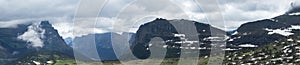 Glacier National Park Panorama Going to the Sun Highway