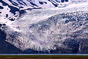 Glacier near Hvitarnes hut, Iceland