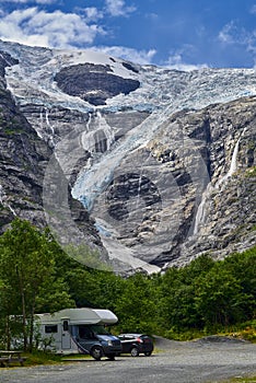 Glacier Norway Kjenndalen, Beautiful landscape of Norway, Scandinavia