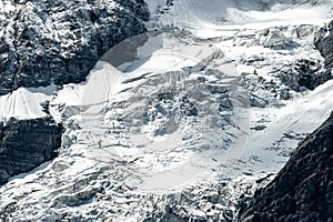 Glacier of the Ortler mountains in South Tyrol