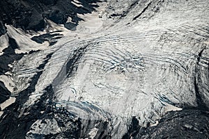 Glacier of the Ortler mountains in South Tyrol