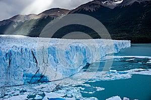 Glacier Perito Moreno national park Los Glaciares. The Argentine Patagonia in Autumn.