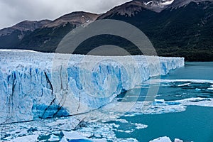 Glacier Perito Moreno national park Los Glaciares. The Argentine Patagonia in Autumn.