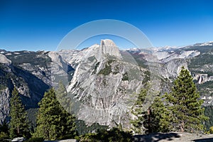 Glacier Point in Yosemite National Park, California, USA.