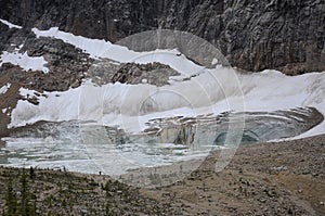 Glacier and Pond at Mount Edith Cavell