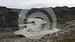 Glacier river Jokulsa a Fjollum in Vatnajokull National Park, Iceland