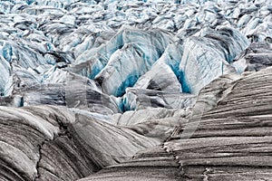 Glacier the Serp-i-Molot in a bay Bear on Novaya Zemlya