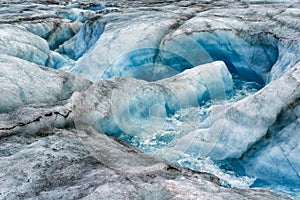 Glacier the Serp-i-Molot in a bay Bear on Novaya Zemlya